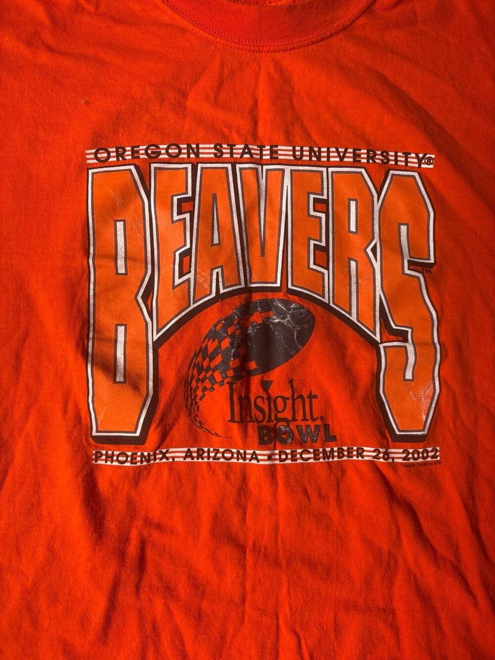 Vintage 2002 Oregon State University Beavers Insight Bowl T-Shirt